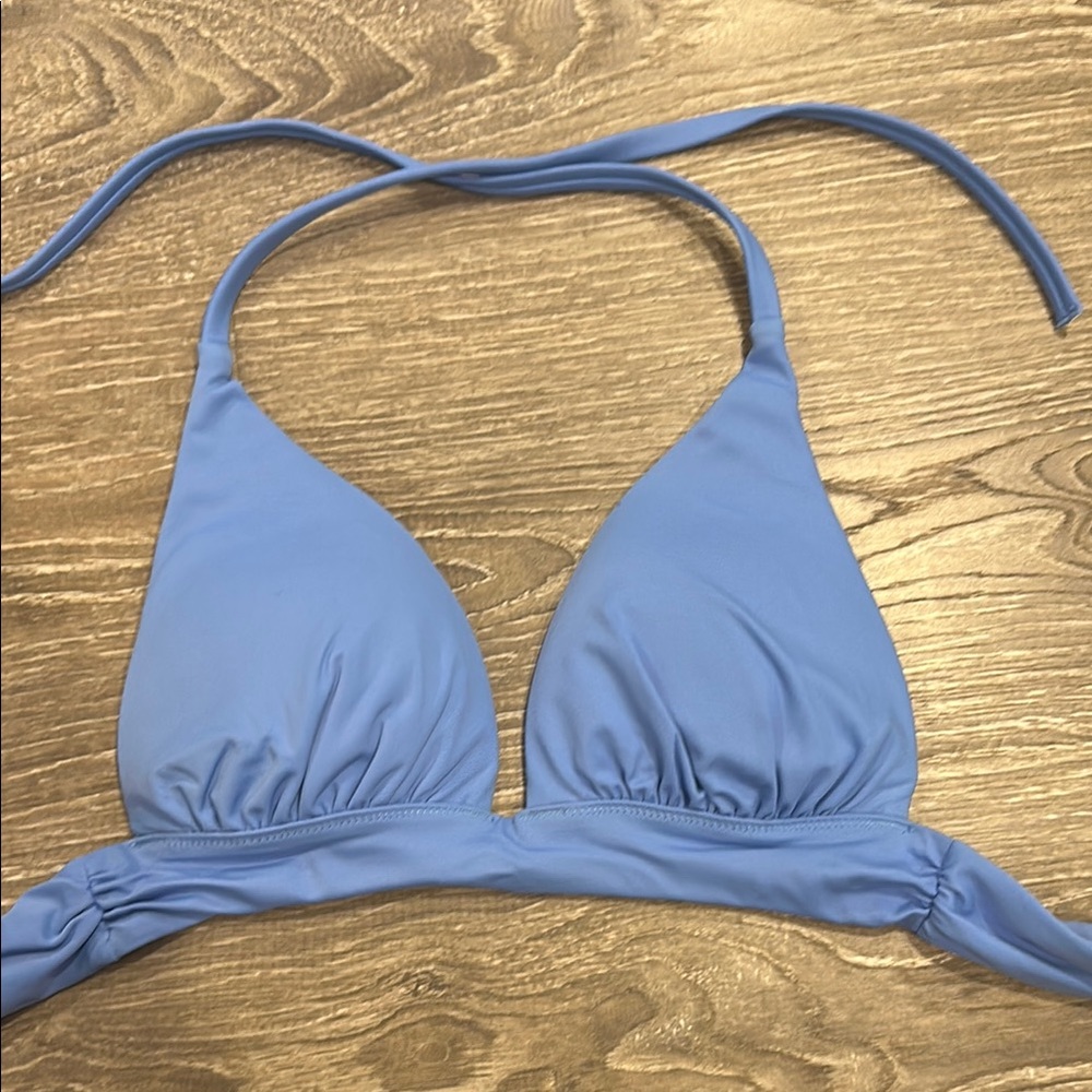Light Blue Halter Bikini Top